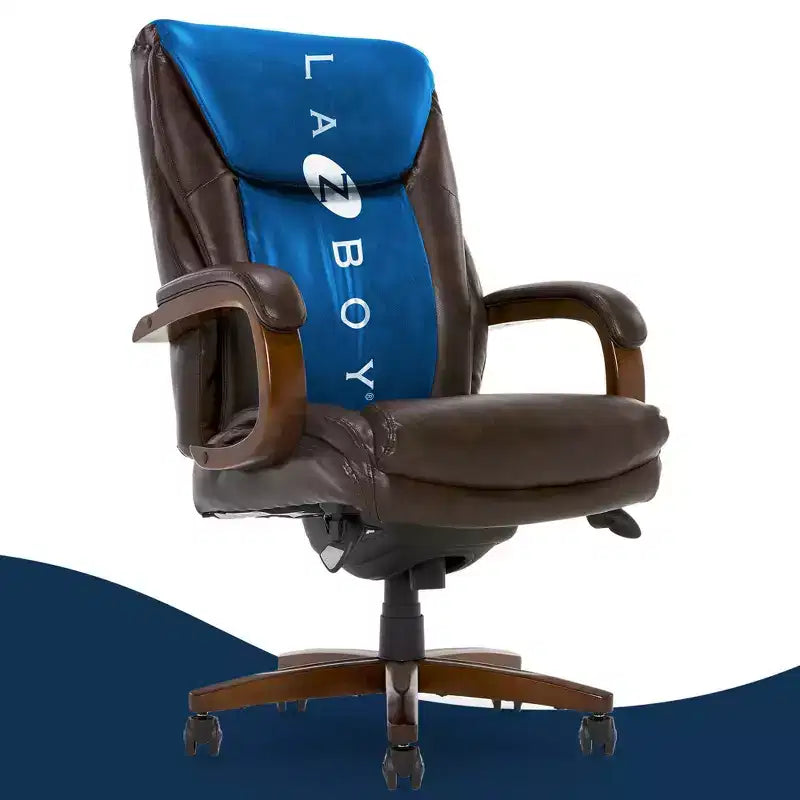 Sedia direzionale Big & Tall Coffee - La-Z-Boy: ComfortCore Plus, memory foam, ergonomica, portata 158 kg