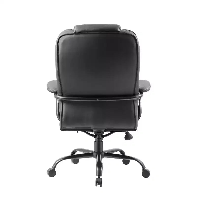 Sedia Direzionale Robusta Nera - Boss Office Products: Girevole, Telaio in Metallo, Capacità 180 kg
