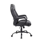 Sedia Direzionale Robusta Nera - Boss Office Products: Girevole, Telaio in Metallo, Capacità 180 kg