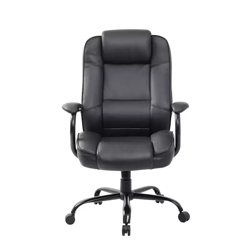 Sedia Direzionale Robusta Nera - Boss Office Products: Girevole, Telaio in Metallo, Capacità 180 kg