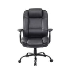 Sedia Direzionale Robusta Nera - Boss Office Products: Girevole, Telaio in Metallo, Capacità 180 kg