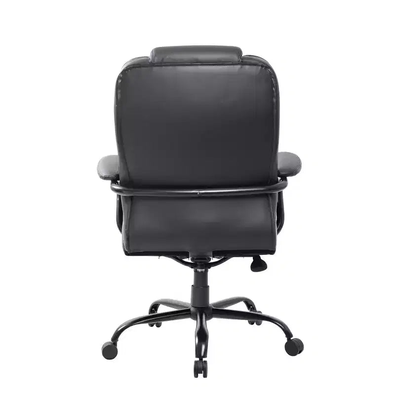 Sedia Direzionale Robusta Nera - Boss Office Products: Girevole, Telaio in Metallo, Capacità 180 kg
