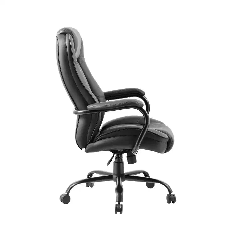 Sedia Direzionale Robusta Nera - Boss Office Products: Girevole, Telaio in Metallo, Capacità 180 kg