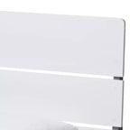 Letto a piattaforma Twin Nereida Modern Classic Mission Style in Legno Rifinito Bianco/Grigio - Baxton Studio