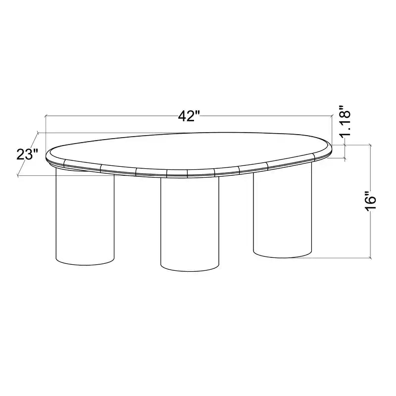 Tavolino da Caffè Biologico 40,6 cm in Legno Naturale - Threshold™