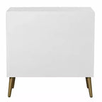 Cassettiera a 3 cassetti StyleCraft Milo bianco/rame: cassettiera per bambini in MDF, finitura verniciata, montaggio senza attrezzi