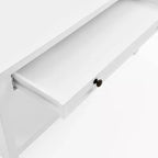 Set 3 pezzi rettangolari di tavolini da caffè, tavolini laterali e consolle da 36" Middlebury con cassetti bianco - Alaterre Furniture