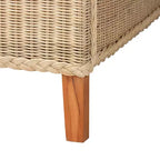 bali & pari Queen Size Lanica Bed Sun-Bleached Rattan