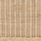letto Queen Size Lanica bali & pari in rattan sbiancato