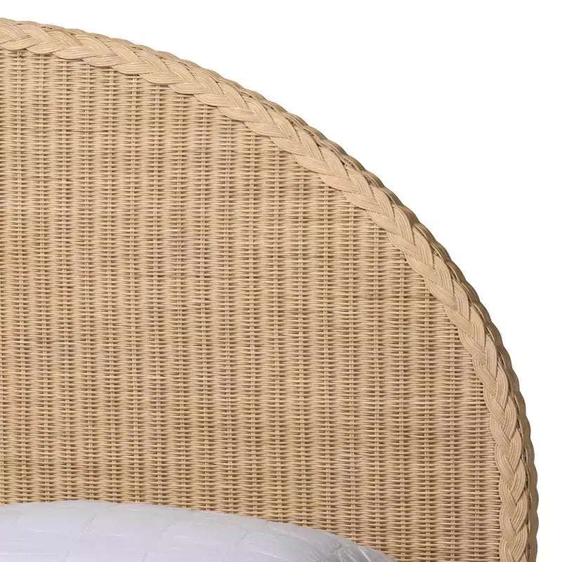 letto Queen Size Lanica bali & pari in rattan sbiancato