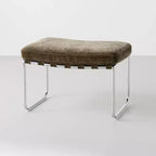 Modern Ottoman with Chrome Frame - Hearth & Hand™ with Magnolia
