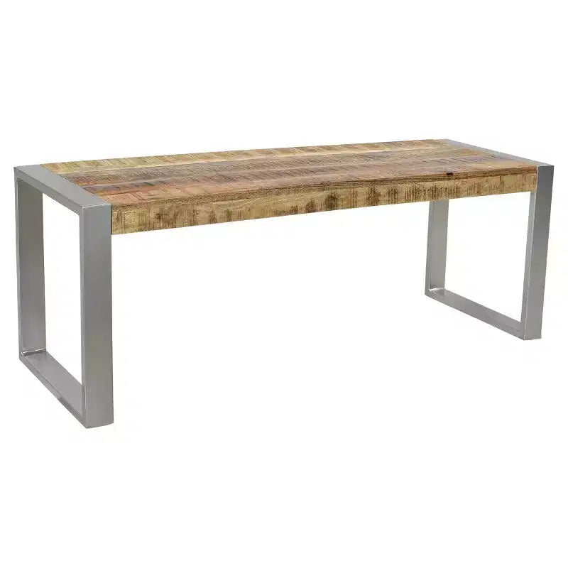 Legno di recupero e metallo argentato - Panchina - Timbergirl