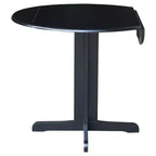 Oval 36 Dual Drop Leaf Table - International Concepts