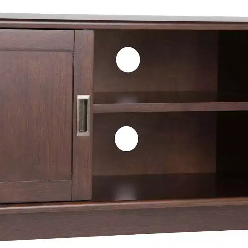 Mobile TV Tierney in legno massello stile Mid-Century per televisori fino a 66 pollici - WyndenHall