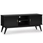 Mobile TV Tierney in legno massello stile Mid-Century per televisori fino a 66 pollici - WyndenHall