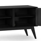 Mobile TV Tierney in legno massello stile Mid-Century per televisori fino a 66 pollici - WyndenHall