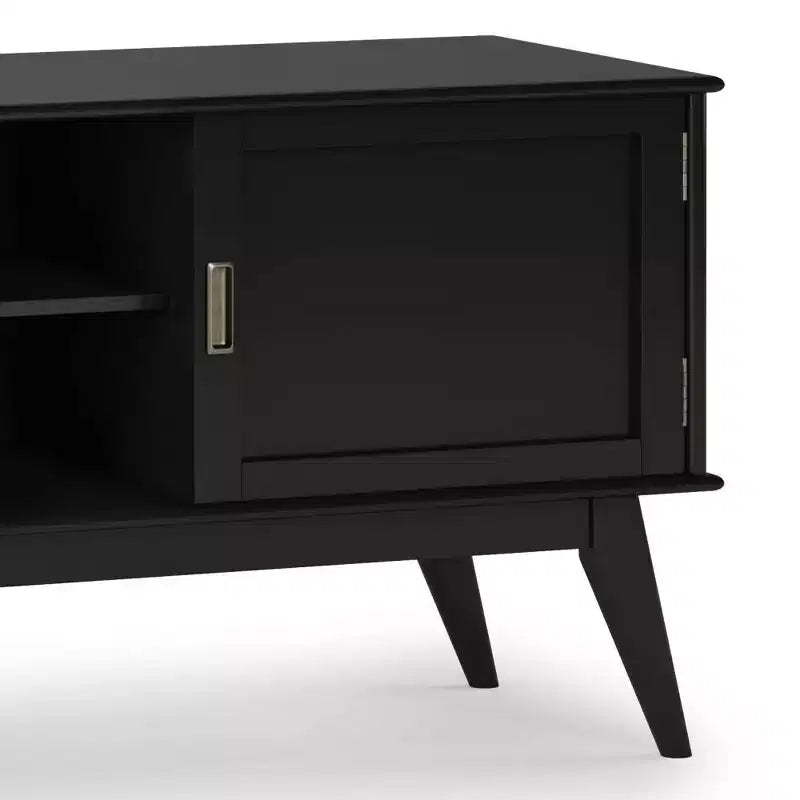 Mobile TV Tierney in legno massello stile Mid-Century per televisori fino a 66 pollici - WyndenHall