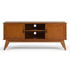 Mobile TV Tierney in legno massello stile Mid-Century per televisori fino a 66 pollici - WyndenHall