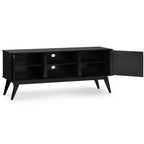 Mobile TV Tierney in legno massello stile Mid-Century per televisori fino a 66 pollici - WyndenHall