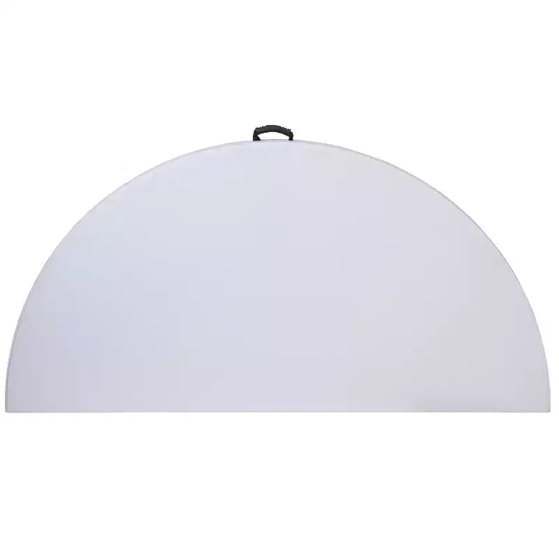 Tavolo pieghevole rotondo Flash Furniture da 5,89 piedi, in plastica bianca granito, per banchetti ed eventi, con maniglia per il trasporto