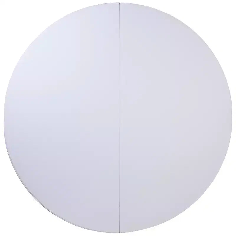 Tavolo pieghevole rotondo Flash Furniture da 5,89 piedi, in plastica bianca granito, per banchetti ed eventi, con maniglia per il trasporto