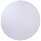 Tavolo pieghevole rotondo Flash Furniture da 5,89 piedi, in plastica bianca granito, per banchetti ed eventi, con maniglia per il trasporto