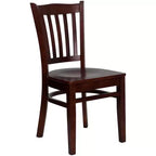 Flash Furniture Vertical Slat Back Wooden Restaurant Chair