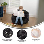 Flash Furniture Poltrona sacco piccola per bambini e ragazzi