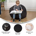 Flash Furniture Poltrona sacco piccola per bambini e ragazzi