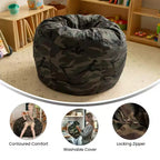 Flash Furniture Poltrona sacco piccola per bambini e ragazzi