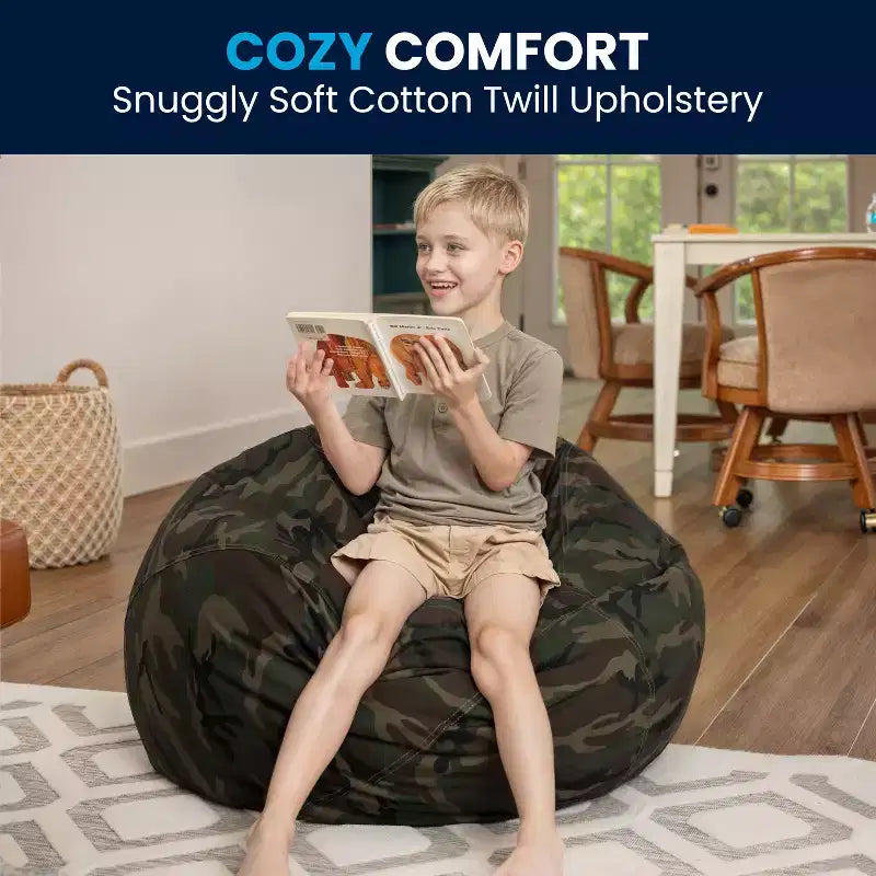 Flash Furniture Poltrona sacco piccola per bambini e ragazzi