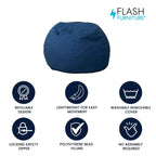 Flash Furniture Poltrona sacco piccola per bambini e ragazzi