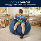 Flash Furniture Poltrona sacco piccola per bambini e ragazzi
