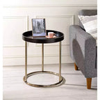 21.75 Tavolino d'Appoggio Edie Mid-Century con Bordo Rialzato - Ore International