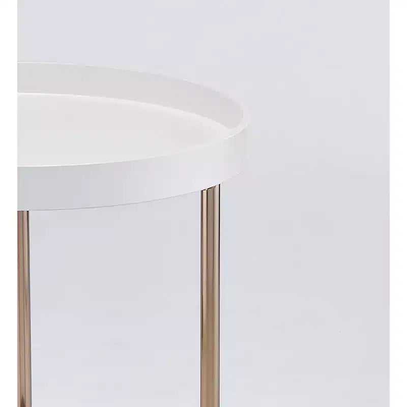 21.75 Tavolino d'Appoggio Edie Mid-Century con Bordo Rialzato - Ore International