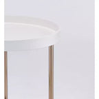 21.75 Tavolino d'Appoggio Edie Mid-Century con Bordo Rialzato - Ore International