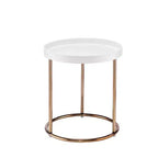 21.75 Tavolino d'Appoggio Edie Mid-Century con Bordo Rialzato - Ore International