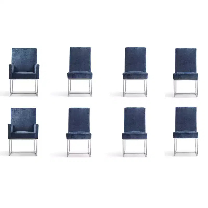 Set of 8 Element Dining Chairs - Manhattan Comfort