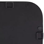 Specchio da parete Uttermost Liguria rettangolare con bordi arrotondati, moderno, con cornice in ferro nero smussato, largo 24 pollici, per bagno, camera da letto, soggiorno, ingresso di casa