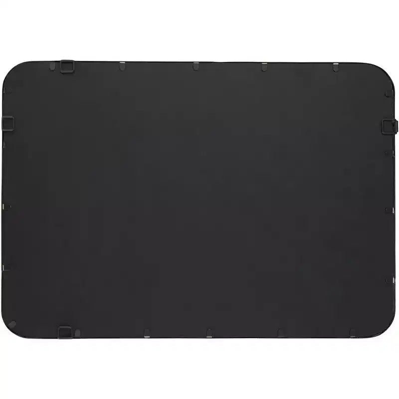 Specchio da parete Uttermost Liguria rettangolare con bordi arrotondati, moderno, con cornice in ferro nero smussato, largo 24 pollici, per bagno, camera da letto, soggiorno, ingresso di casa