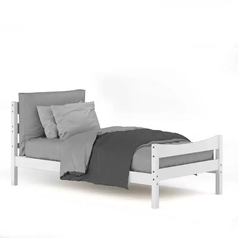 Costway Base Letto a Piattaforma Matrimoniale con Testiera e Supporto a Doghe in Legno