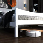 Costway Base Letto a Piattaforma Matrimoniale con Testiera e Supporto a Doghe in Legno