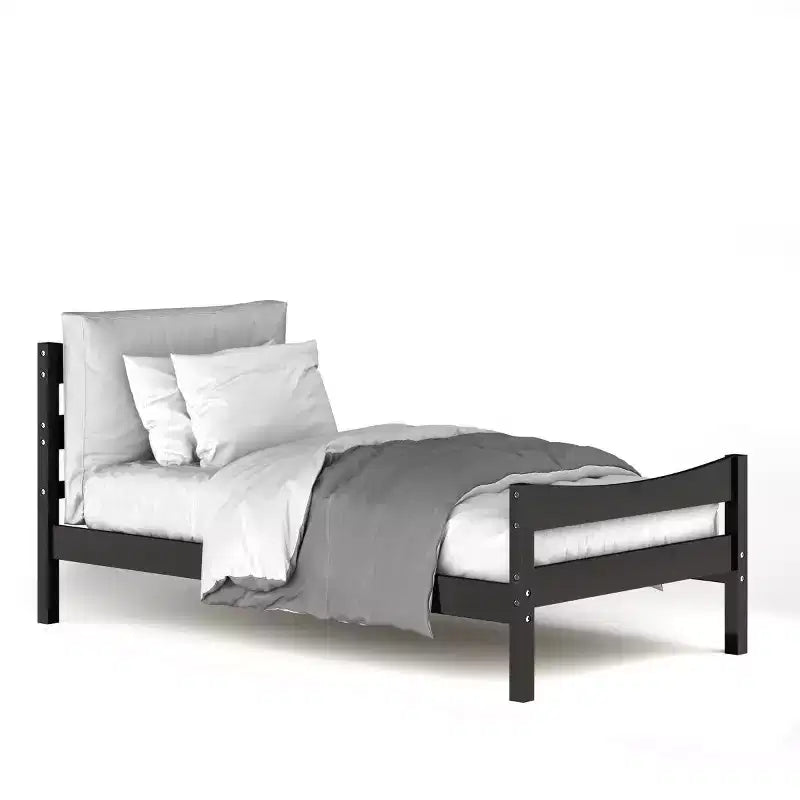 Costway Base Letto a Piattaforma Matrimoniale con Testiera e Supporto a Doghe in Legno