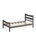 Costway Base Letto a Piattaforma Matrimoniale con Testiera e Supporto a Doghe in Legno
