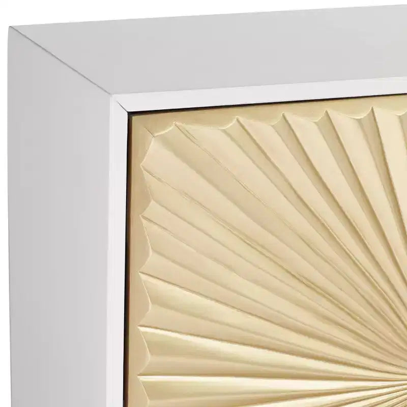 55 Downing Street Starburst 32 Mobile bar a 2 ante largo bianco e oro