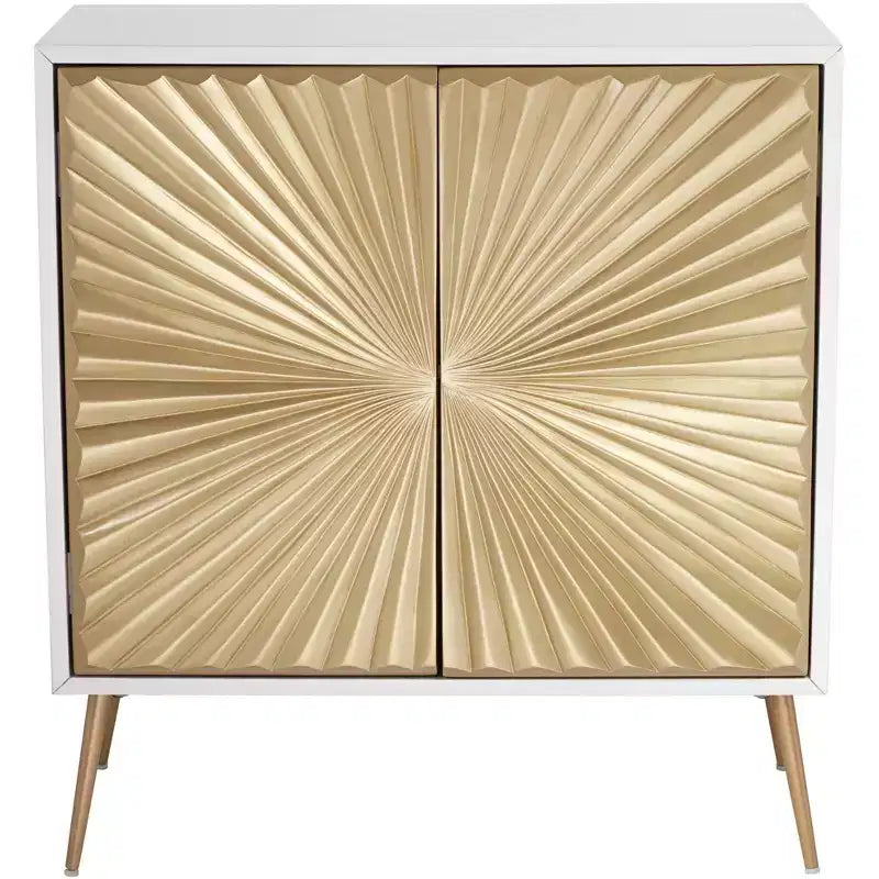 55 Downing Street Starburst 32 Mobile bar a 2 ante largo bianco e oro
