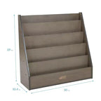 ECR4Kids Espositore per libri monofacciale Streamline con vano portaoggetti, scaffale per libri da classe