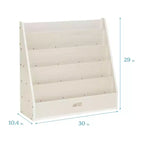 ECR4Kids Espositore per libri monofacciale Streamline con vano portaoggetti, scaffale per libri da classe