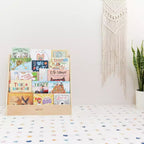 ECR4Kids Espositore per libri monofacciale Streamline con vano portaoggetti, scaffale per libri da classe