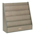 ECR4Kids Espositore per libri monofacciale Streamline con vano portaoggetti, scaffale per libri da classe